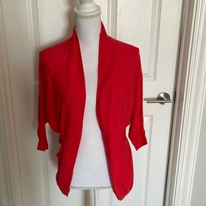 Mossimo target drape sweater coral red